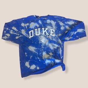 Duke Distressed BLEACHED REDONE shirt large
